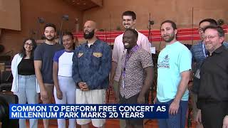 Common to perform free concert at Millennium Park  How to get seats [upl. by Wanfried52]