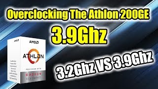 AMD 200GE Overclocked To 39GHZ  Comparison and Tutorial [upl. by Proudfoot]