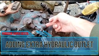 Extra Hydraulic out let on the fordson [upl. by Lulu]