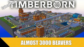 I Built Dystopian Hive City With Almost 3000 Beavers Supercut  Timberborn Update 6 [upl. by Schaab]