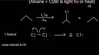 Halogenation Radical Reactions  Organic Chemistry [upl. by Sella682]