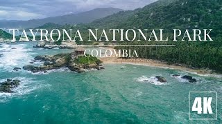 Tayrona Nationa Park From Above Colombia  DJI Mavic Pro 4K [upl. by Myk]