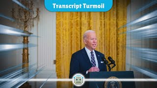 Bidens Transcript Controversy A New Chapter in Political Rhetoric [upl. by Enilra]