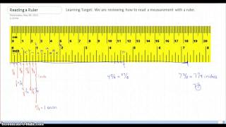 How to read measurements on a ruler [upl. by Arlene]