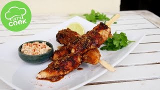 Satay Spieße  einfaches Grillrezept  Marinade für Hähnchen [upl. by Aivad226]