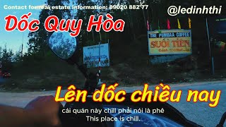 Quy Hoa slope Coffee shop with view of Quy Nhon city Talk about slopes [upl. by Malissia]