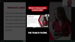 SUBSCRIBE FOR MORE 👉🏽 What is Democratic Leadership leadership leadershipskills [upl. by Jandel]