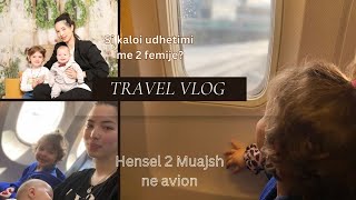 Udhetim ne Shqiperi  Hensel 2 muajsh ne avion Jeulia  Ledina Vlogs [upl. by Krefetz]