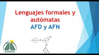 Diagramación de AFD y AFN [upl. by Odnumyar606]