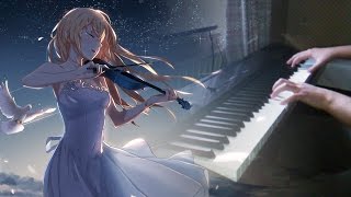 Shigatsu wa Kimi no Uso OST  Otouto Mitai na Sonzai Piano Cover [upl. by Hagile]