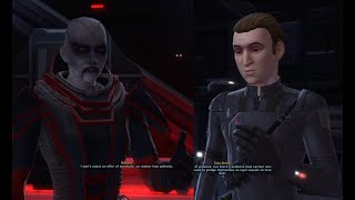 SWTOR Talos Drellik Conversations  Part 10  Sith Inquisitor  ♀️ Female Rattataki  🔴 Dark Side [upl. by Ailsa]