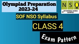 Class 4th SOF NSO 2023 Syllabus  Science Olympiad Grade 4 Syllabus  Olympiad exams preparation [upl. by Allit674]