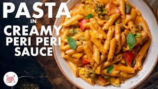 Pasta in Creamy Peri Peri Sauce Recipe  HomeMade Peri Peri Masala  Desi Pasta  Chef Sanjyot Keer [upl. by Suilenrac887]