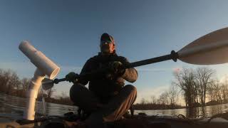 Fort Loramie Ohio crappie fishing in December from the kayak [upl. by Aitital]