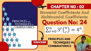 Question No 24  Chapter 2  Binomial and Multinomial Coefficients  Combinatorics [upl. by Rakabuba]