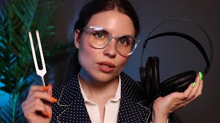 ASMR Ear Exam Hearing Test Tuning Forks Beep Tests Medical Doctor Roleplay Personal Attention [upl. by Finegan713]