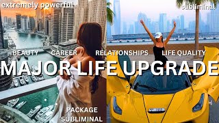 MAJOR LIFE UPGRADE 🤍 Life Glow up Subliminal  Beauty Relationship Finance Career ✨ [upl. by Volnak]