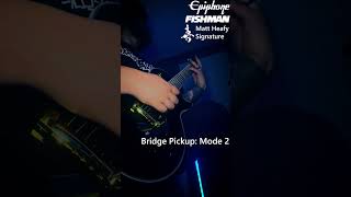 Melodic Metalcore Riffs on Matt Heafys Epiphone Signature [upl. by Eilzel343]