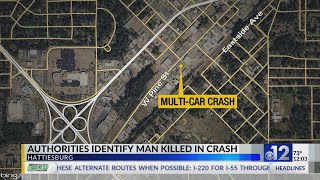 One killed during multivehicle crash in Hattiesburg [upl. by Peoples]