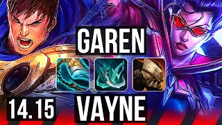 GAREN vs VAYNE TOP  900 games 823  BR Master  1415 [upl. by Belshin]