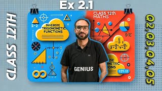 CLASS 12TH MATHS EX 21 Q2Q3Q4Q5 Inverse trignometric functions [upl. by Onairpic]