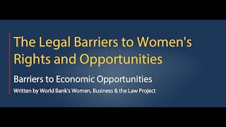 Lesson 1  Barriers to Economic Opportunities [upl. by Leonor]