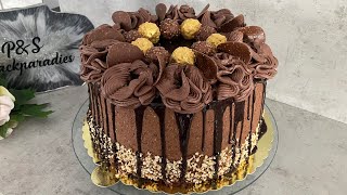 Ferrero Rocher Torte 😍 Ferrero Rocher cake PampS [upl. by Aicilegna]