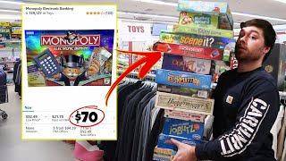 I Scanned EVERY BOARD GAME at This Thrift Store for Profit Selling on Ebay and Amazon FBA [upl. by Ulphia]