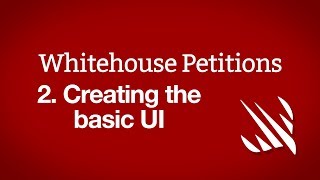 Creating the basic UI UITabBarController – Whitehouse Petitions part 2 [upl. by Hannis]