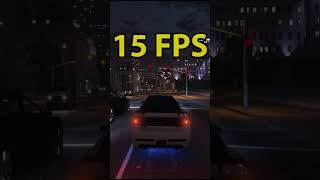 5 FPS VS 15 FPS VS 30FPS VS 60FPS GTA5 shorts [upl. by Danziger976]