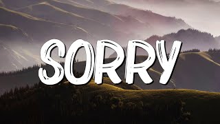 Sorry  Justin Bieber Lyrics [upl. by Anairam]