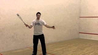 Squash Tips  How to improve your serve at squash [upl. by Ynaffad]