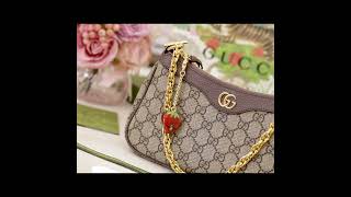 Gucci Ophidia GG Small Handbag A Sweet Sensation in Strawberry GG Canvas [upl. by Knowland7]