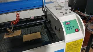 HL 6040 CorelLaser 40w laser cutting image engraving [upl. by Daniell455]