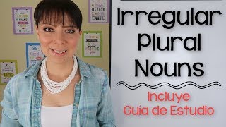 PLURALES IRREGULARES EN INGLÉS  CURSOS DE INGLÉS [upl. by Audri8]