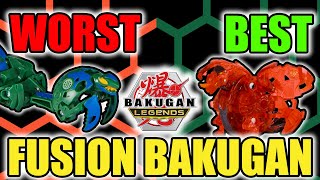 EVERY Fusion Bakugan RANKED from WORST to BEST Bakugan Legends [upl. by Weismann]