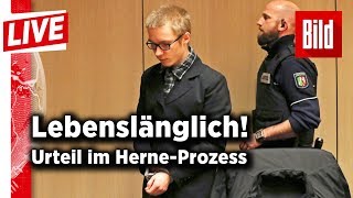 HerneKiller vor Gericht – Lebenslang für Marcel Hesse  BILD live 31012018 [upl. by Pliner]