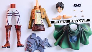 Eren Yeager Attack On Titan Master Stars Piece  Figure Banpresto  ASMR Opening Box My Collections [upl. by Ihcehcu]