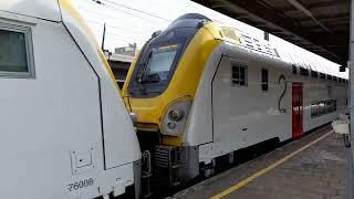 train sncb M7 en gare de BruxellesMidi à destination de Quiévrain [upl. by Roxy]