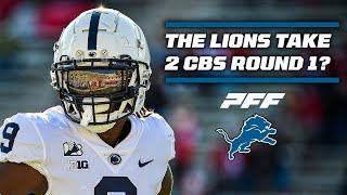 Could the Lions Draft 2 CBs in the First Round  PFF [upl. by Ttekcirc234]