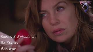 Greys Anatomy S5E14  Re Stacks  Bon Iver [upl. by Suneya959]