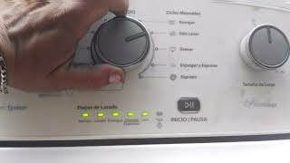 como resetear o calibrar lavadora Whirlpool [upl. by Anatlus]