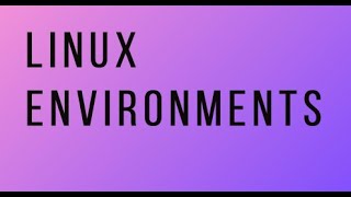 Linux Environments [upl. by Price78]