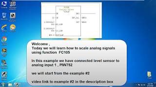 Simatic Manager and Factory IO lesson3 FC105 Block Analog Scaling [upl. by Margalit]