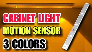 LED Cabinet Motion Sensor Rechargeable Light With 1800mAh Battery  Review [upl. by Yblehs]