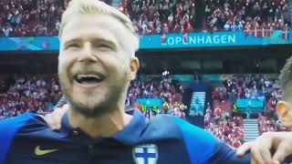 National Anthem of FinlandMaamme Euro 2020 Denmark vs Finland 12 06 2021 [upl. by Lorilyn351]