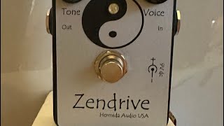 Hermida Audio USA Zendrive Zen Drive Overdrive Boost Distortion Lovepedal guitar [upl. by Suellen]