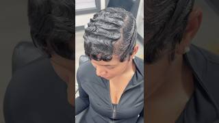 🌊🌊 FINGER WAVES THAT LAST🔥 fingerwaves waves donhale lasvegashair detroithair pixies [upl. by Karrah]