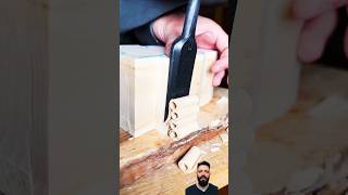 Increíble Formon de acero Damasco satisfying woodworking woodcut artesanias [upl. by Attener]