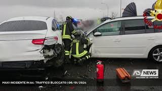 MAXI INCIDENTE IN A4 TRAFFICO BLOCCATO  06012024 [upl. by Oleg55]